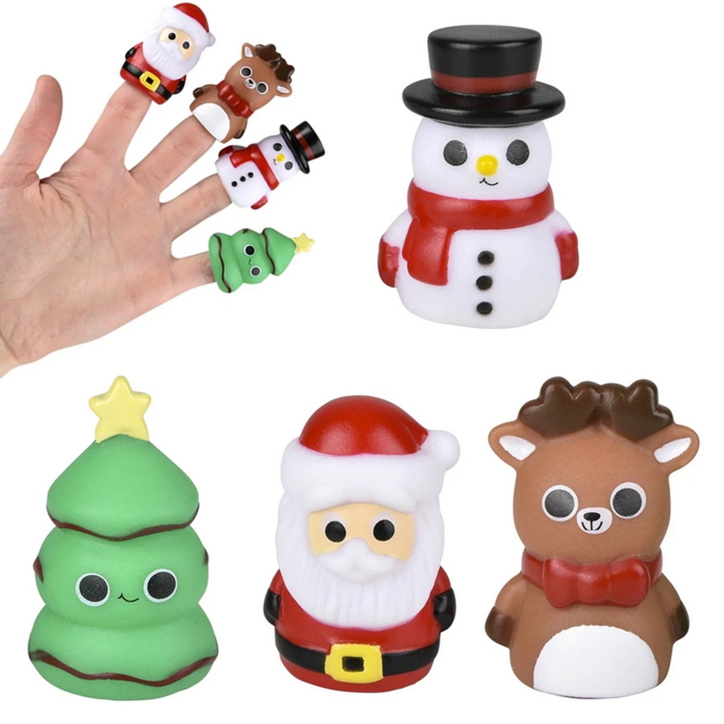 Christmas Finger Puppets for Kids – Wholesale  (Sold By 72 PCS)