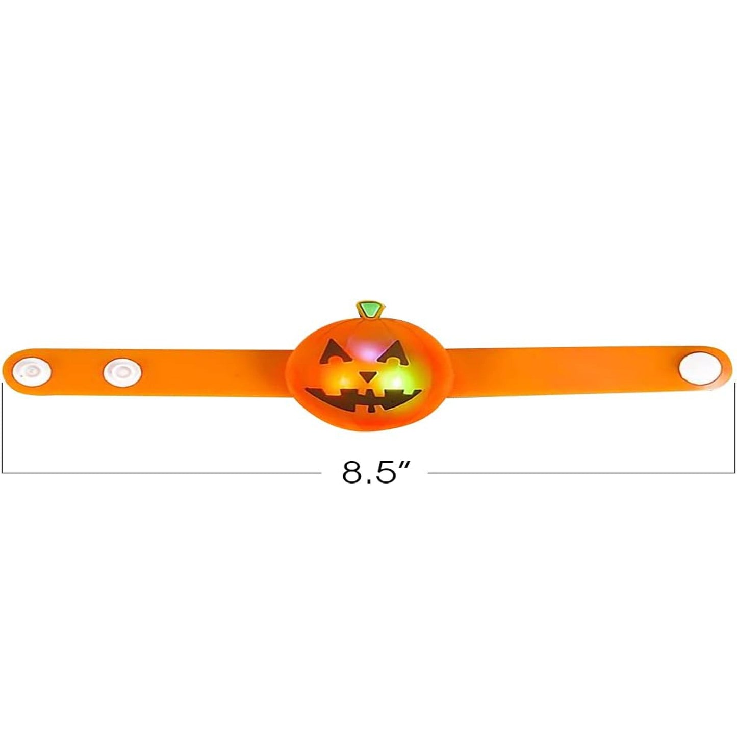 Light-Up Jack-O-Lantern Snap Bracelet – Wholesale  (Sold By 48 PCS)