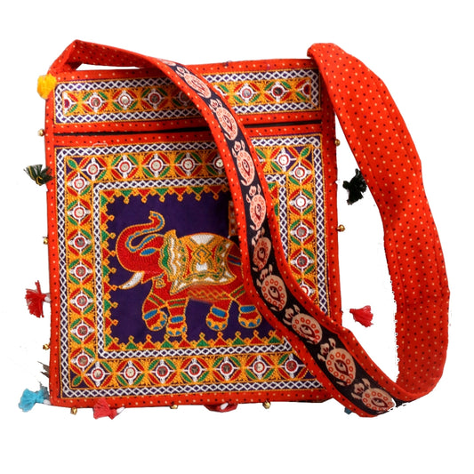 Handmade Hand Bag with Elephant Design