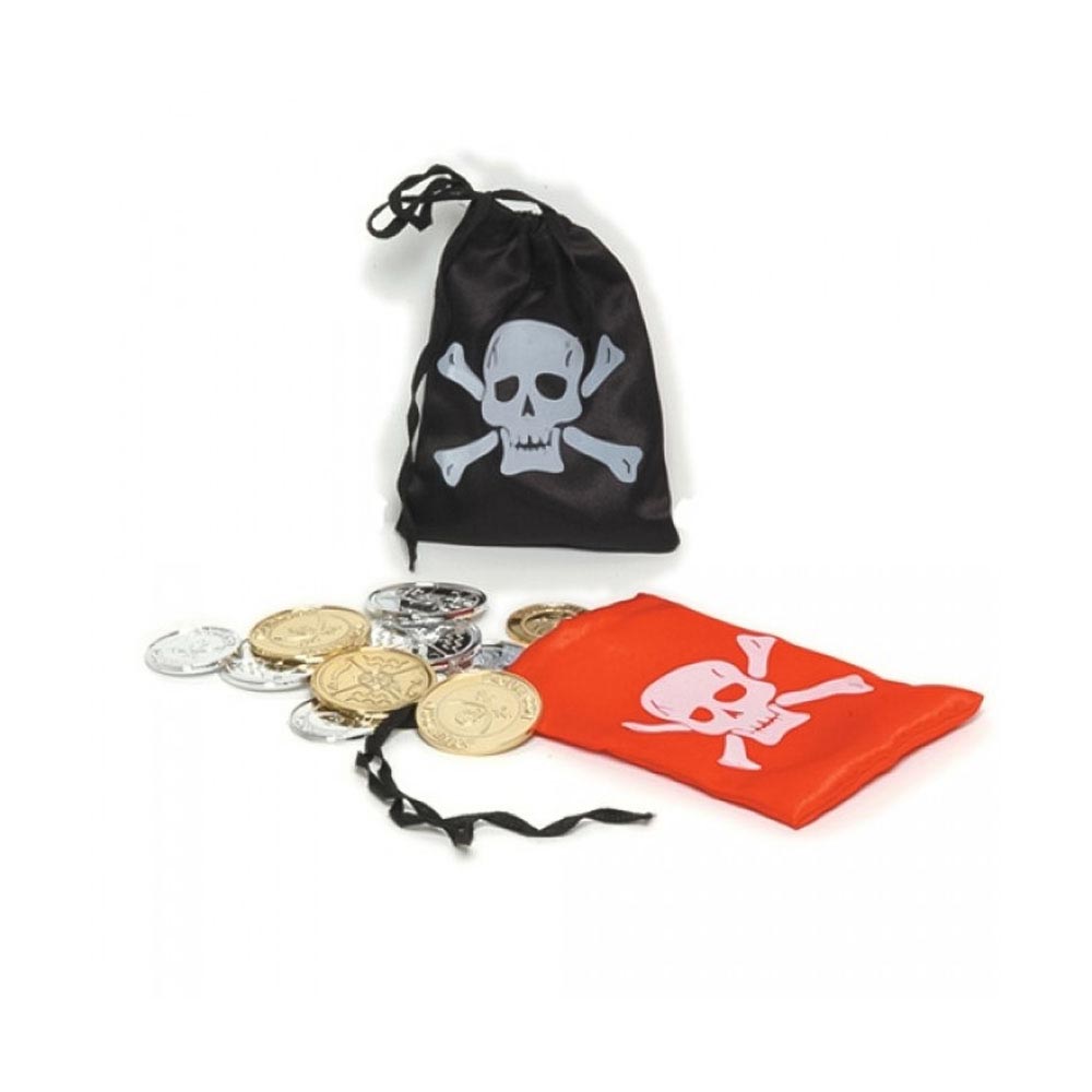 Pirate Booty Bag With Coins