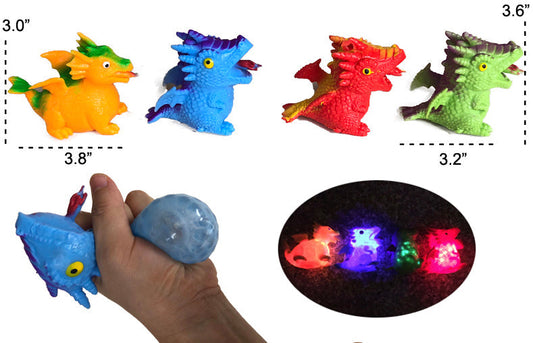 Light-Up Squeeze Dinosaurs with Pop-Out Egg Wholesale - NoveltiesMart.com Wholesale