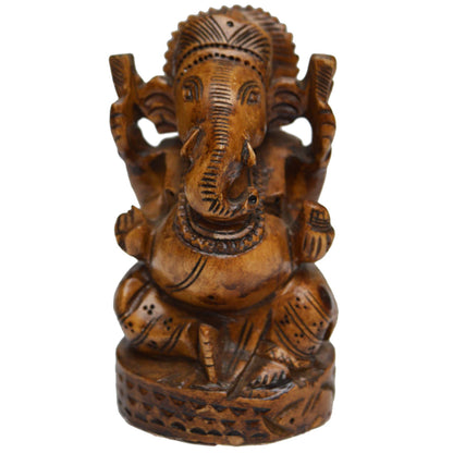 Lord Ganesh Idol in Wood for Return Gift Wholesale