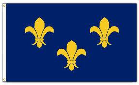 French Fleur De Lis 3' x 5' Flag - High Quality Flag for Indoor and Outdoor Display