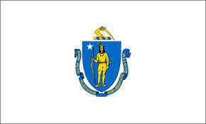 Massachusetts State 3' x 5' Flag - High Quality Polyester for Indoor and Outdoor Use