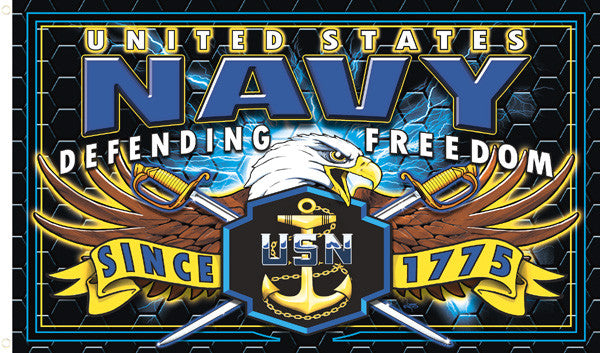 Navy Strike Force Deluxe Flag - 3 x 5 Feet