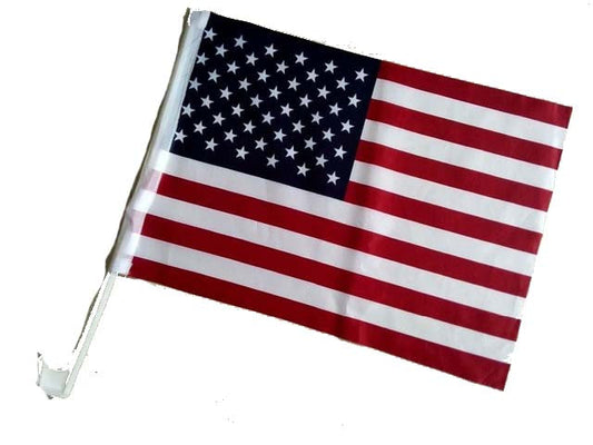 Car Window American Flags - Heavy Duty Flag for Vehicle Display