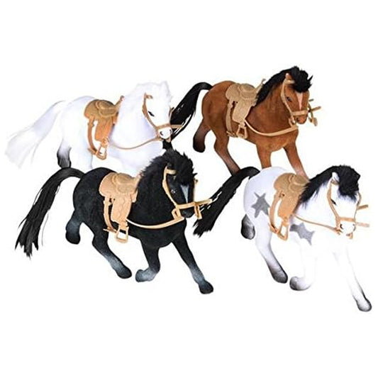 Flocked Horse 4" for Kids Wholesale  (Sold By 36 PCS)