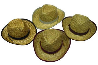 Kids Zig Zag Straw Cowboy Hats - Wholesale Fun Party Hats