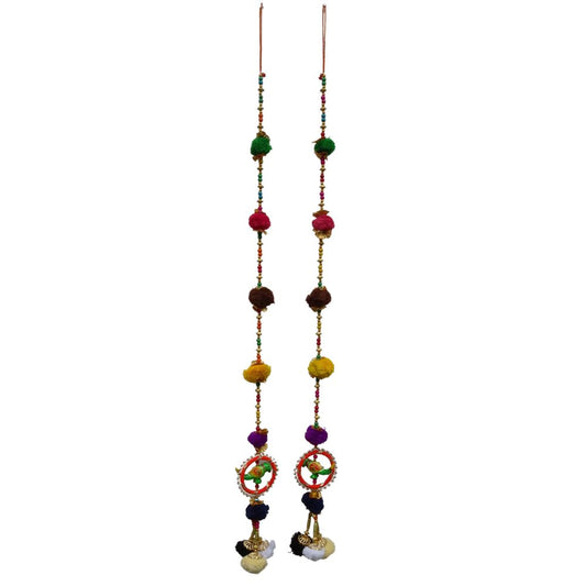 Set of 2 Pompoms Door Hangings WholesaleBulkUSA