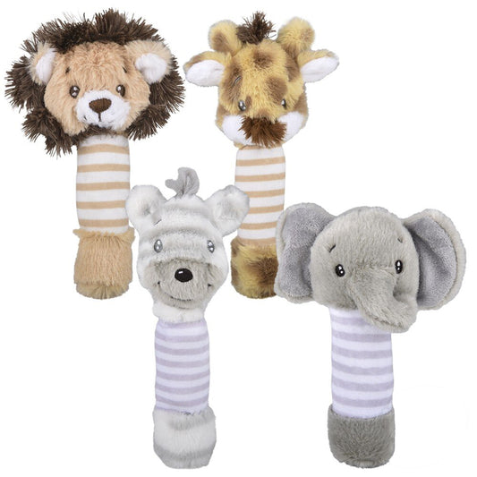 6.5" Zoo Squeaker Toys – Fun and Engaging for Kids 4pcs Set