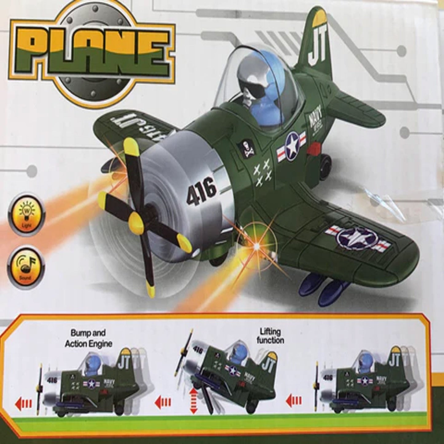 Pilot Aviator Jet with Lights and Sound for Kids - NoveltiesMart.com Wholesale