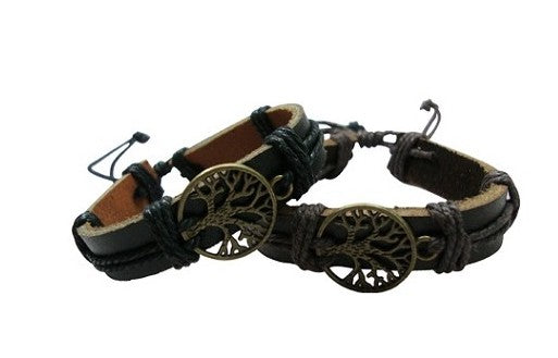 Tree of Life Leather Bracelet - Wholesale - NoveltiesMart.com Wholesale