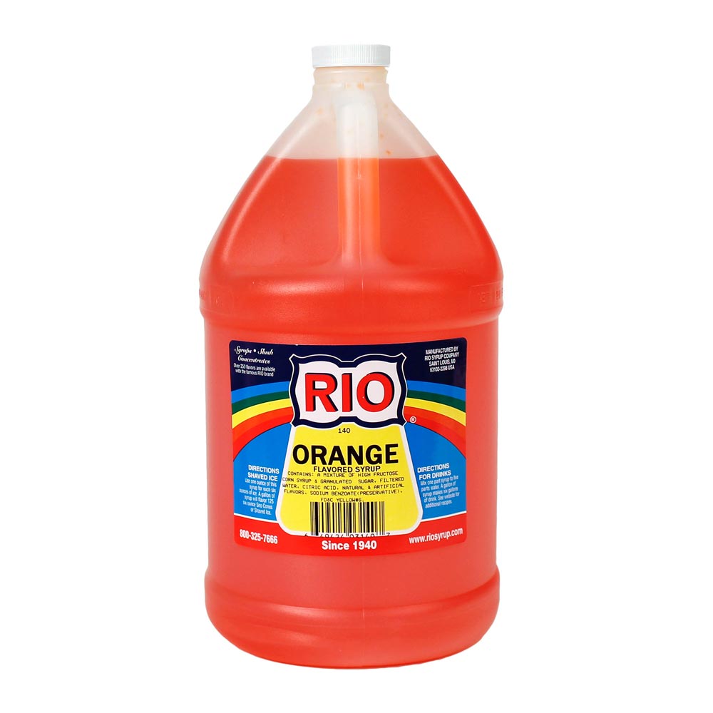 Orange Snow Cone Syrup (GALLON)