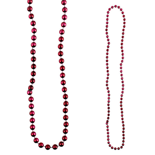 Bead Round 7mm 33" Maroon Premium Grade A (144 PACK)