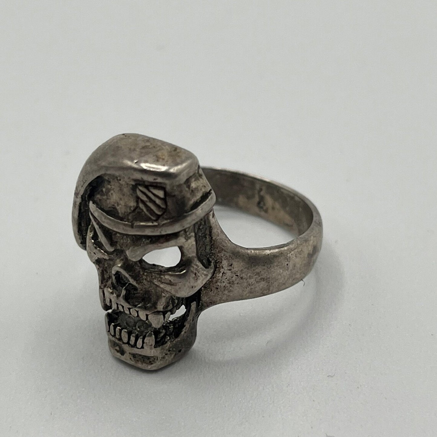 Greenbrae Military Skull Head Biker Ring