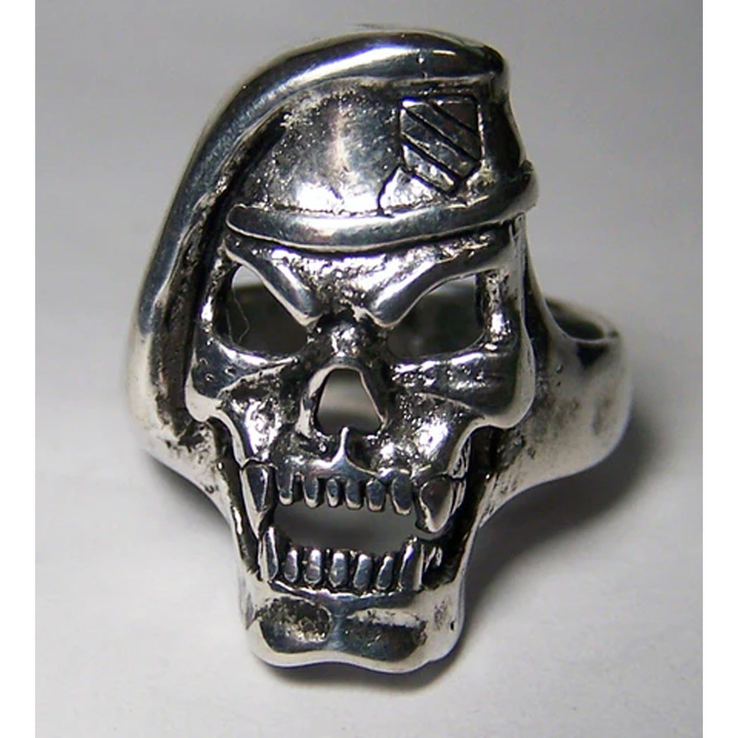 Greenbrae Military Skull Head Biker Ring