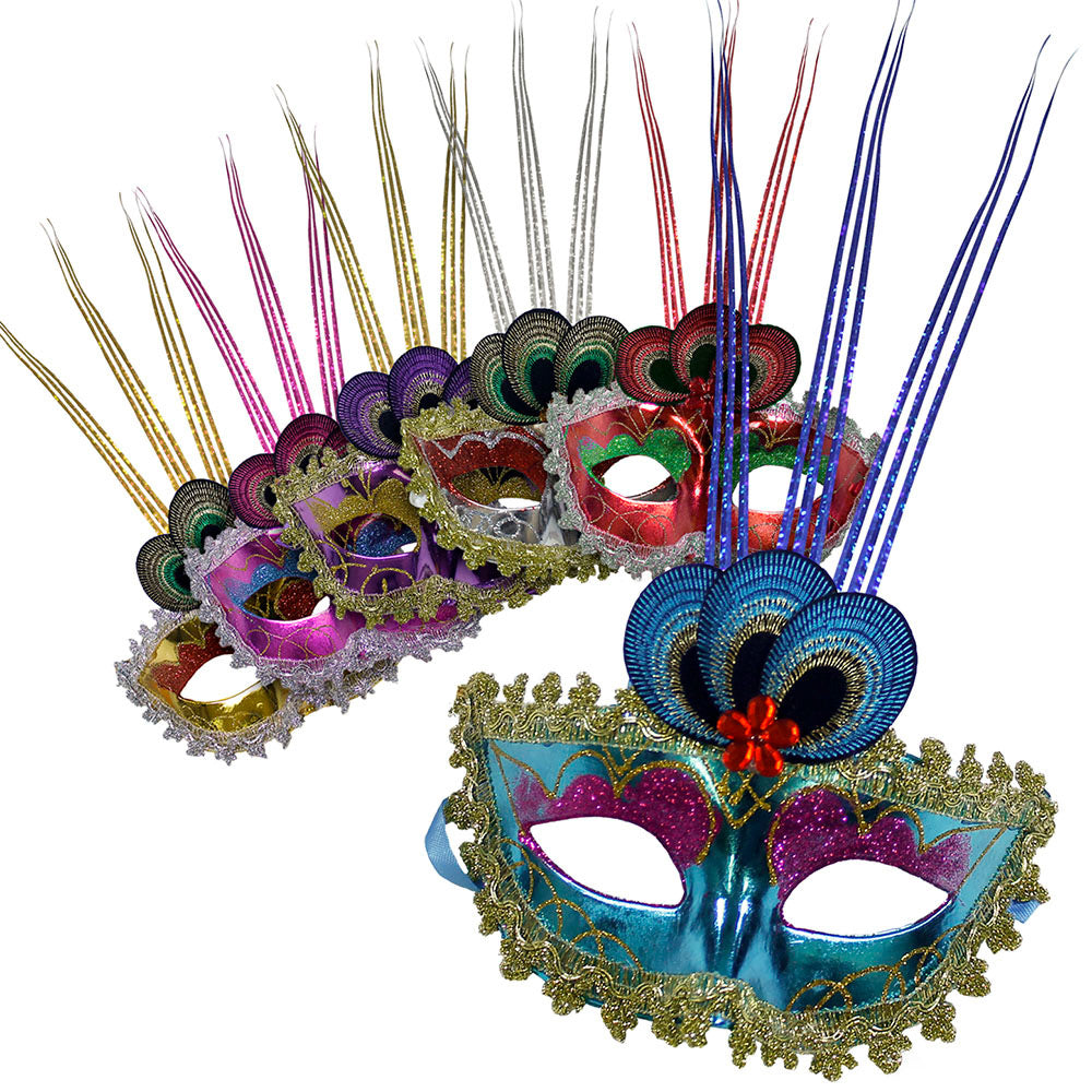 Mardi Gras Mask - 3 Spikes