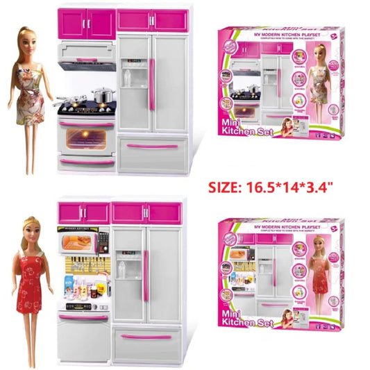 Kitchen Pretend Play Set w/ Doll Wholesale