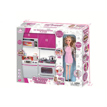 Kitchen Pretend Play Set w/ Doll Wholesale