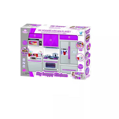 Kitchen Pretend Play Set – Pink & Silver Wholesale