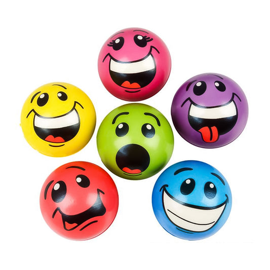 Stress Silly Face Balls 2.5" (DZ)