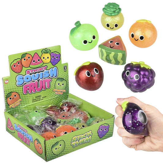 Squish Sticky Fruit 2.25" (DZ)