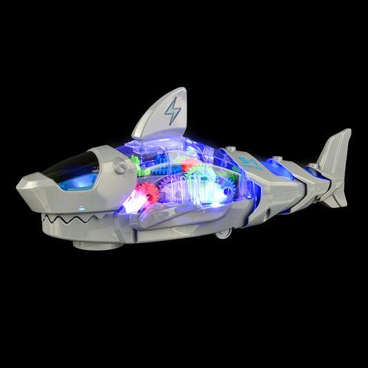 Light Up Gear Shark 12"