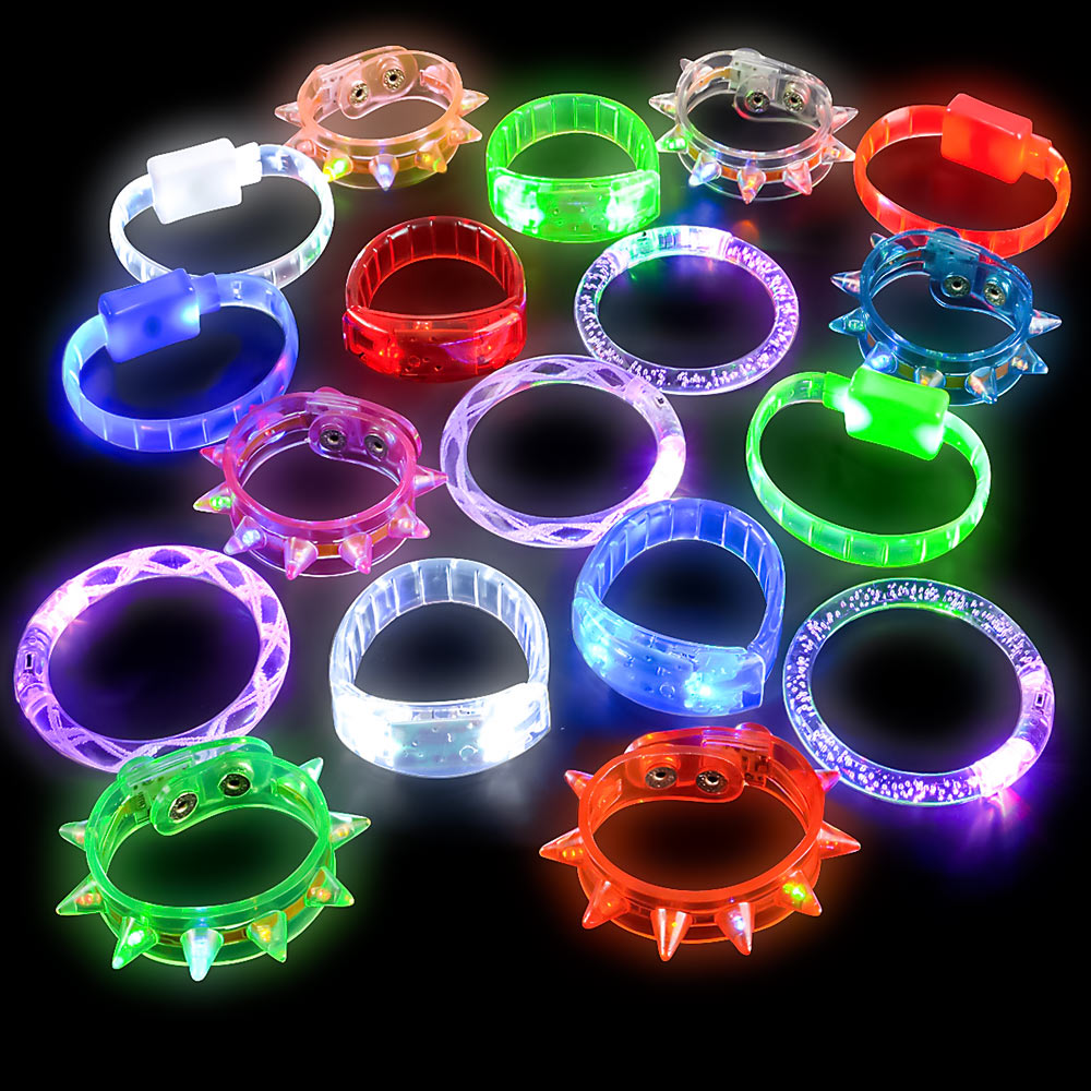 Light Up Bracelet Assortment 8" (24 PACK)