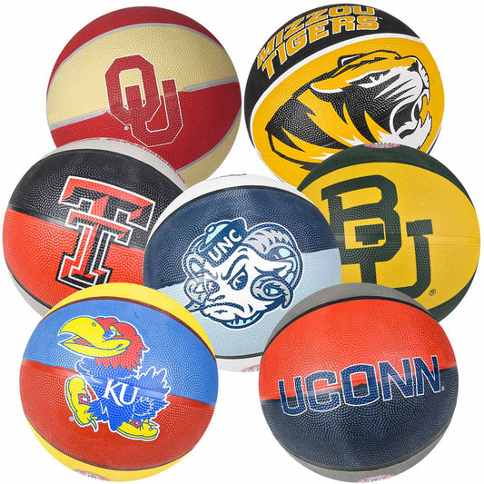 Assorted College Regulation Basketball 9-1/2"