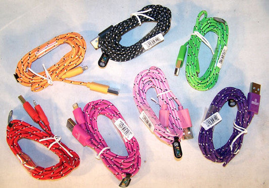 Braided Cloth Phone Cable Charging Cords