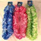 Large Fluffy Flower Hawaiian Lei – 36 Inch Luau Party Necklace in Assorted Colors