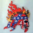 Born to Raise Hell 4-Inch Embroidered Patch – Iron-On or Sew-On