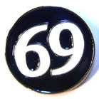 Round Sixty Nine Hat / Jacket Pin - Stylish and Unique Accessory