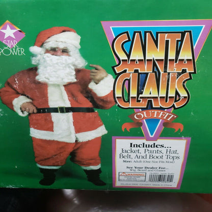 Plush Adult Santa Claus Christmas Suit Costume - NoveltiesMart.com Wholesale