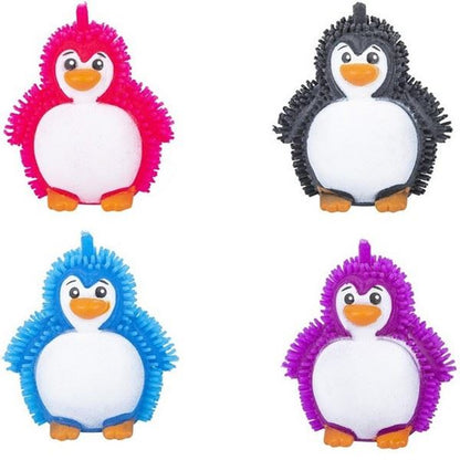 Puffer Penguin Squeeze Toy - 3" Soft Sensory Fidget Ball