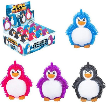 Puffer Penguin Squeeze Toy - 3" Soft Sensory Fidget Ball