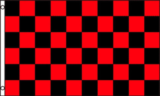 Red & Black Checkered Racing 2 x 3 Flag – High-Quality Indoor & Outdoor Banner