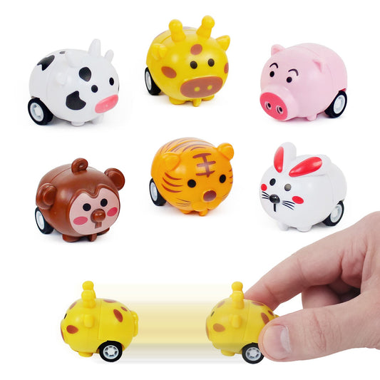 Pull-Back Animal Cars 1.5" (100 PACK)