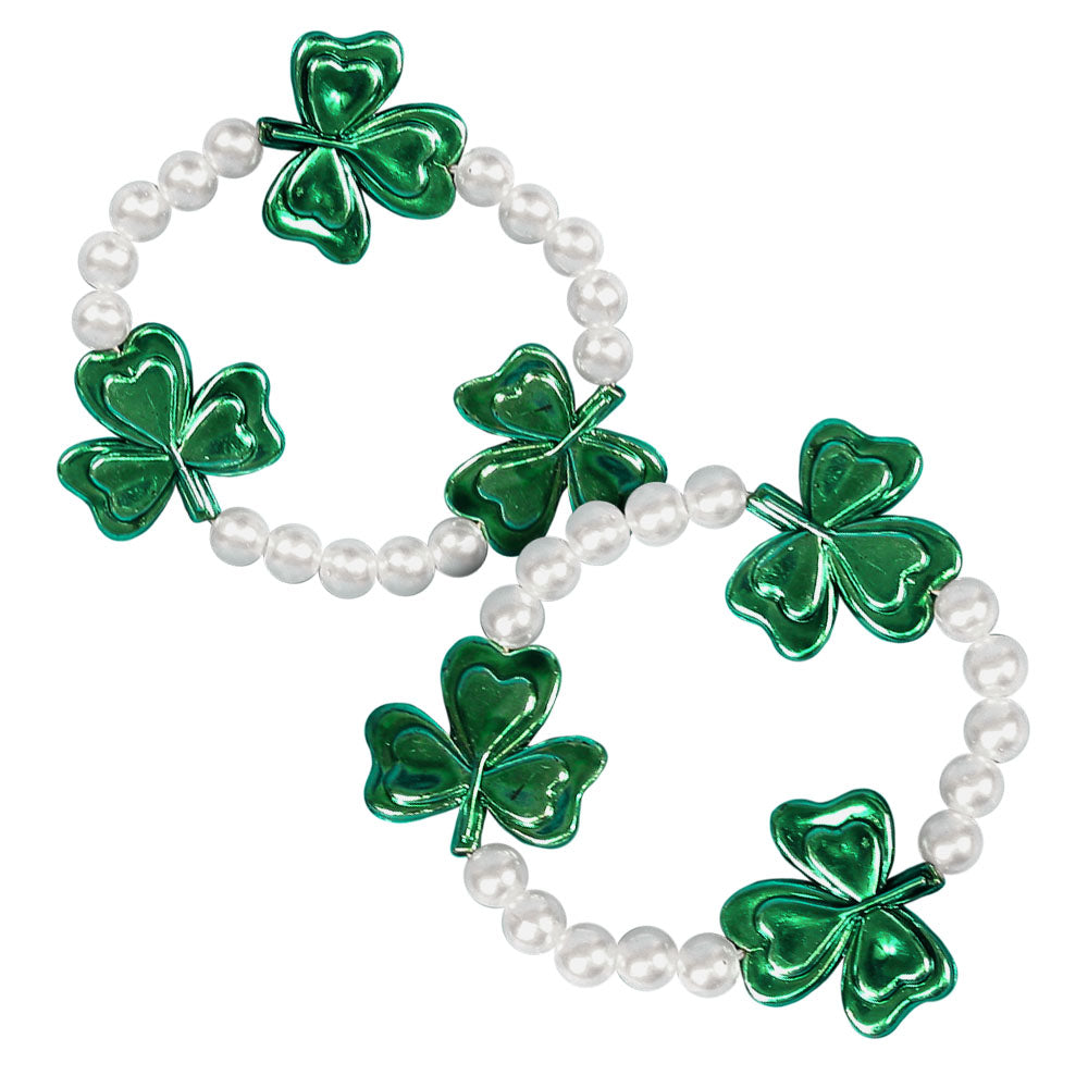 Shamrock Bracelet- Green White (DZ)