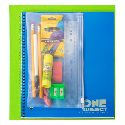 18 Piece Wholesale Premium School Supply Kits - Bulk Case of 24 Kits