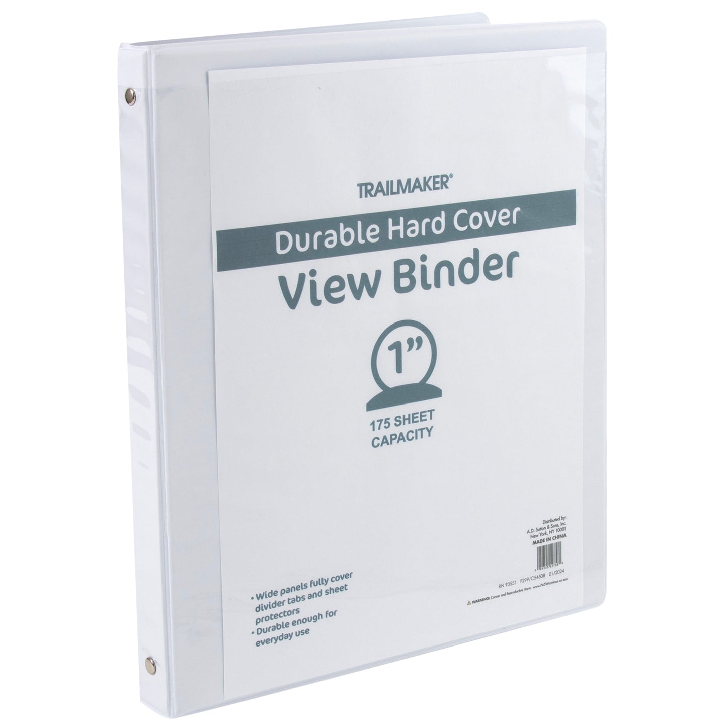 1 Inch Hard Cover Binders NoveltiesMart Wholesale