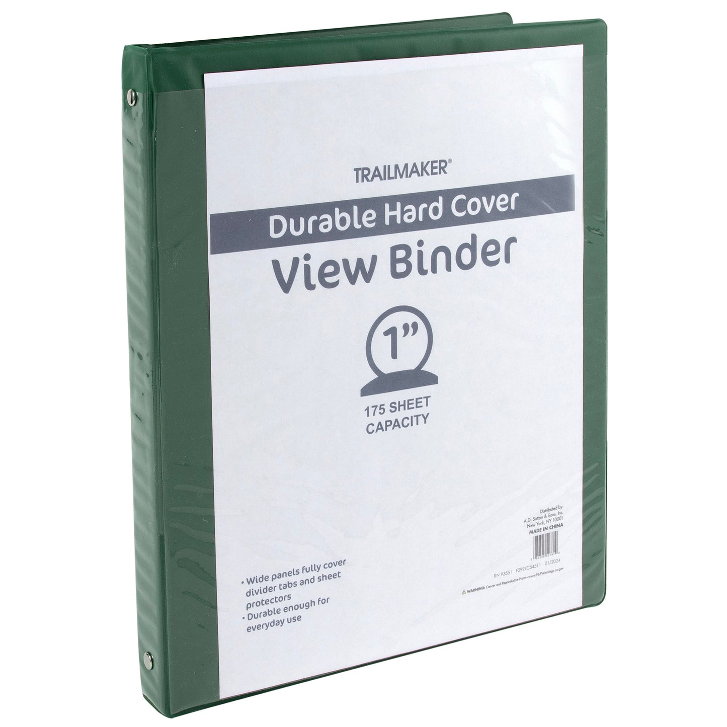 1 Inch Hard Cover Binders NoveltiesMart Wholesale