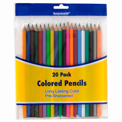 Trailmaker Colored Pencils 20 Pack Wholesale