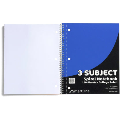 3 Subject Notebook - College Ruled Wholesale Bulk USA