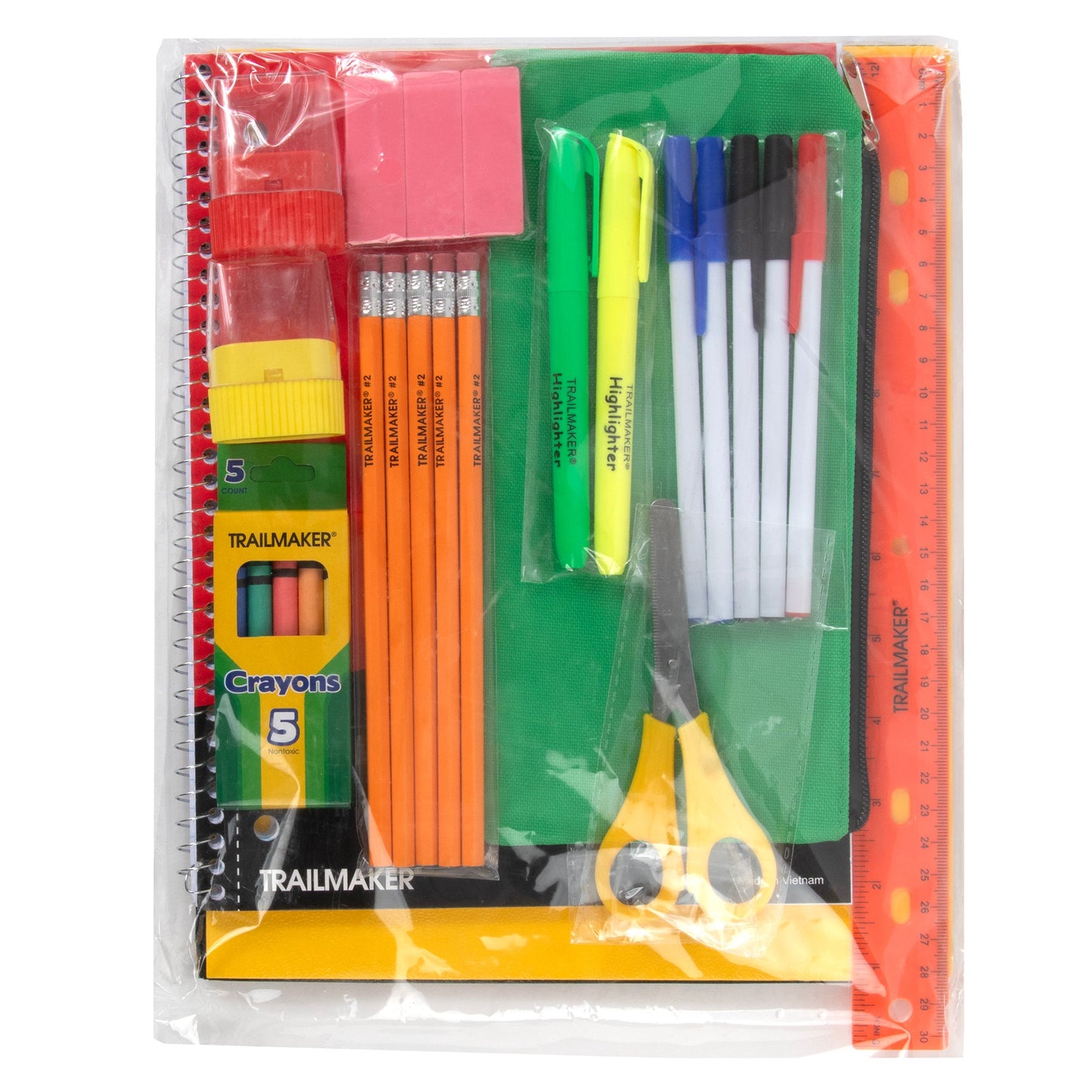 Reflective Backpack with 30-Piece School Supply Kit Set Wholesale