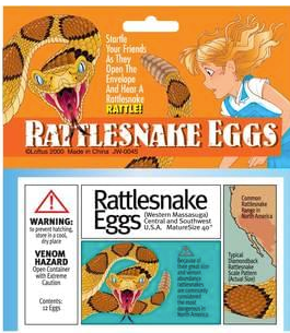 Rattlesnake Eggs Novelty Joke - Fun Prank Toy