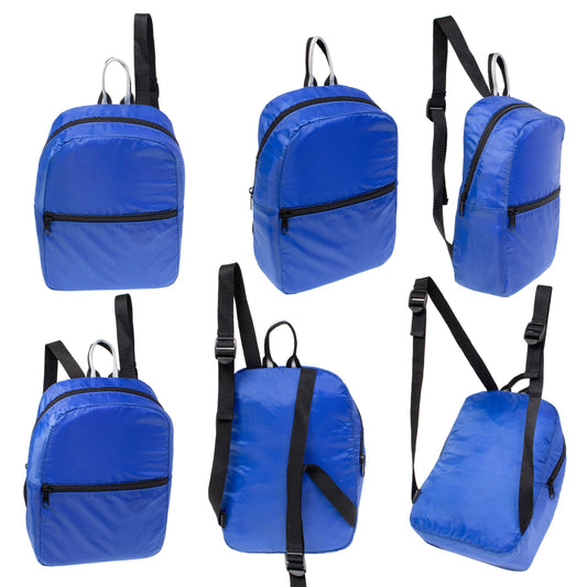 Wholesale Foldable Lightweight Waterproof Travel Backpack - Case of 100 Bookbags