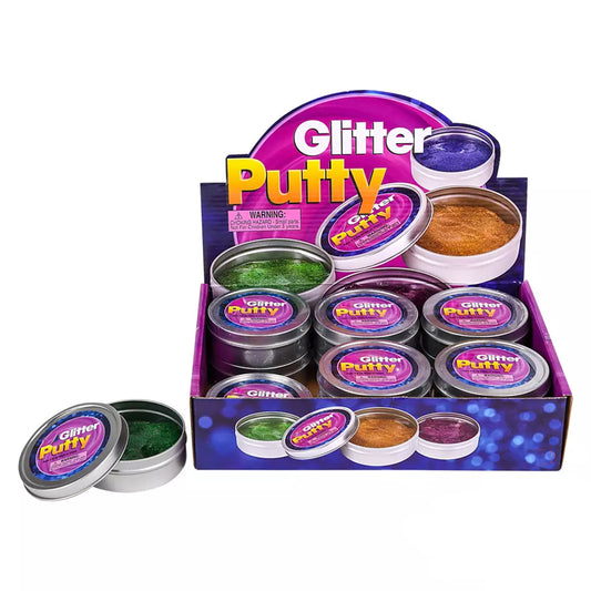 Glitter Putty in Tin Box – 3 inches Wholesale  (Sold By 36 PCS)