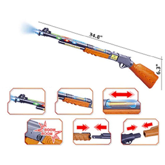 35-Inch Light-Up Toy Rifle with Lights / Sounds NoveltiesMart Wholesale - NoveltiesMart.com Wholesale