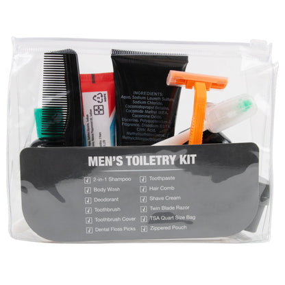 Men's 13-piece Toiletry Kit with Pouch Wholesale